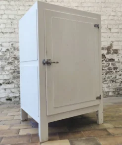 Ancienne glacière en bois vintage / Meuble frigoriste – Années 30