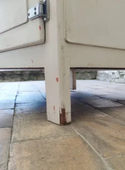 Ancienne glacière en bois vintage / Meuble frigoriste – Années 30