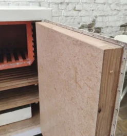 Ancienne glacière en bois vintage / Meuble frigoriste – Années 30