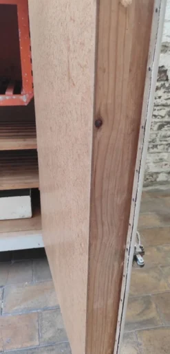 Ancienne glacière en bois vintage / Meuble frigoriste – Années 30