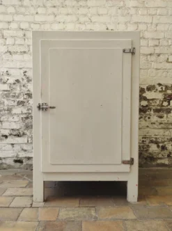 Ancienne glacière en bois vintage / Meuble frigoriste – Années 30