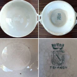 Ancienne grande soupière modèle Trianon St Amand