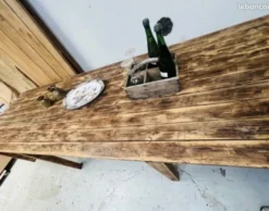 Ancienne grande table d’estaminet