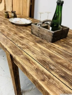 Ancienne grande table d’estaminet