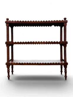 Ancienne grande étagère sur pieds