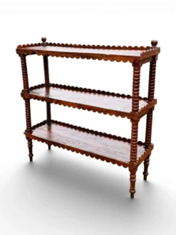 Ancienne grande étagère sur pieds