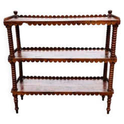 Ancienne grande étagère sur pieds