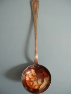 Ancienne louche métal argenté Christofle art table vintage silver metal lad