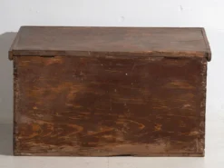 Ancienne malle de rangement vert menthe (c.1920)