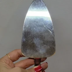 Ancienne Pelle À Tarte Gâteau En Métal Argenté