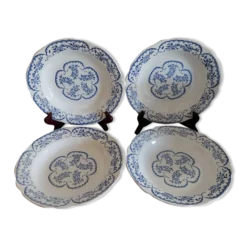 Anciennes assiettes creuses Digoin Sarreguemines modèle Cordoue