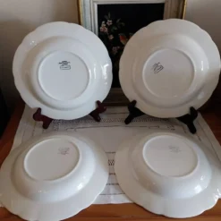 Anciennes assiettes creuses Digoin Sarreguemines modèle Cordoue