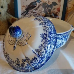 Ancienne soupière Lunéville K&G toile de jouy