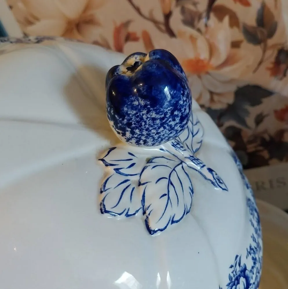 Ancienne soupière Lunéville K&G toile de jouy