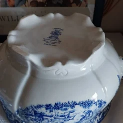 Ancienne soupière Lunéville K&G toile de jouy