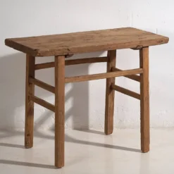 Ancienne table console en bois (c.1920) #6