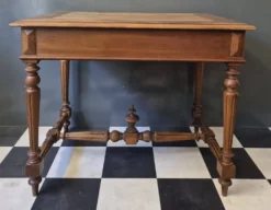 Ancienne table à écrire d'appoint bureau en bois massif