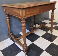Ancienne table à écrire d'appoint bureau en bois massif