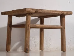 Ancienne table d’appoint carrée (c.1850) #2