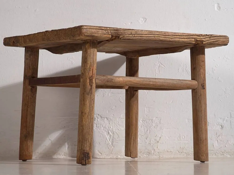 Ancienne table d’appoint carrée (c.1850) #2