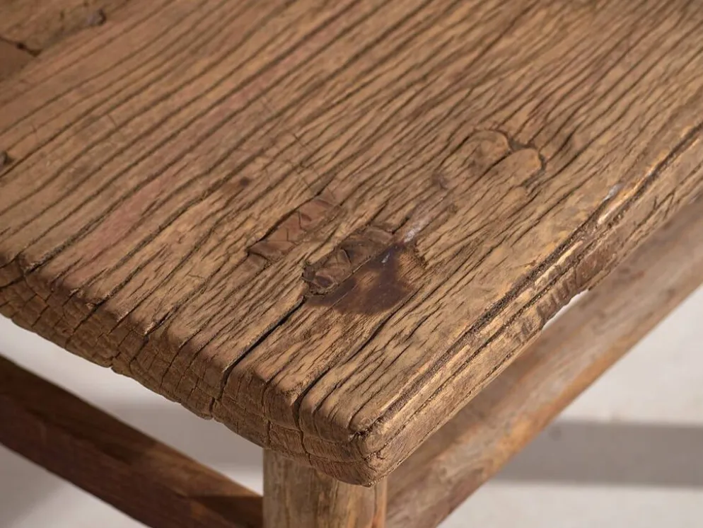 Ancienne table d’appoint carrée (c.1850) #2