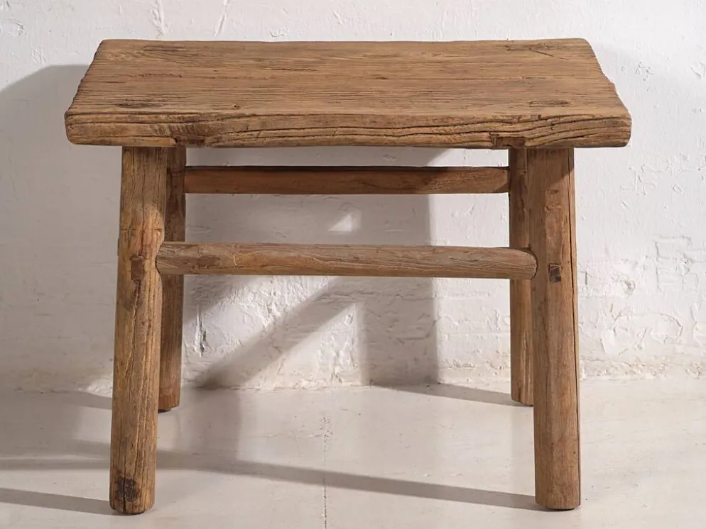 Ancienne table d’appoint carrée (c.1850) #2
