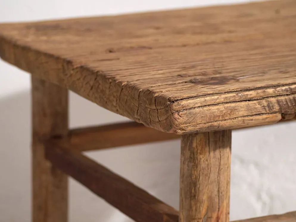 Ancienne table d’appoint carrée (c.1850) #2