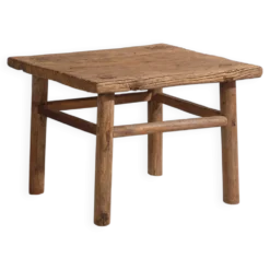 Ancienne table d’appoint carrée (c.1850) #2