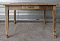 Ancienne table de ferme avec ses 2 rallonges et ses pieds rehaussés