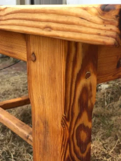Ancienne table de ferme en pin massif