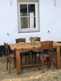 Ancienne table de ferme en pin massif