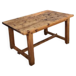 Ancienne table de ferme en pin massif