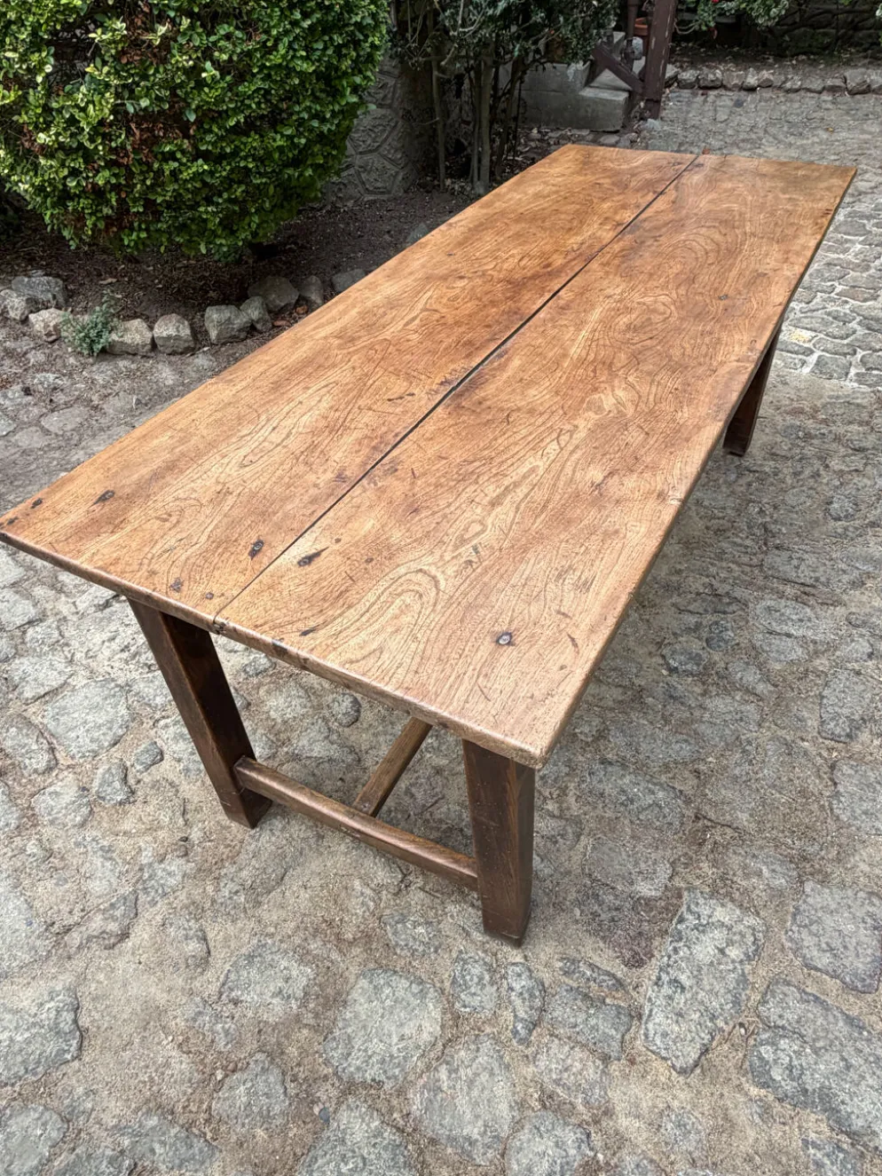 Ancienne table de ferme normande en bois massif – XIXe / début XXe siè