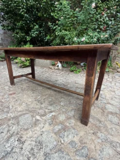 Ancienne table de ferme normande en bois massif – XIXe / début XXe siè
