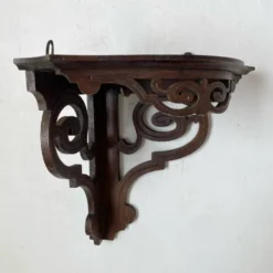 Ancienne étagère d’angle en bois ajouré mp