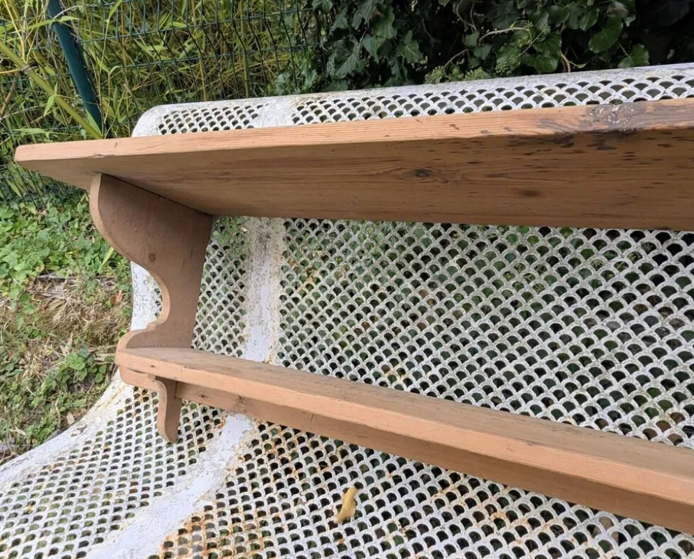 Ancienne Étagère Métier Bistro Cuisine Vaisselier Campagne 167 cm