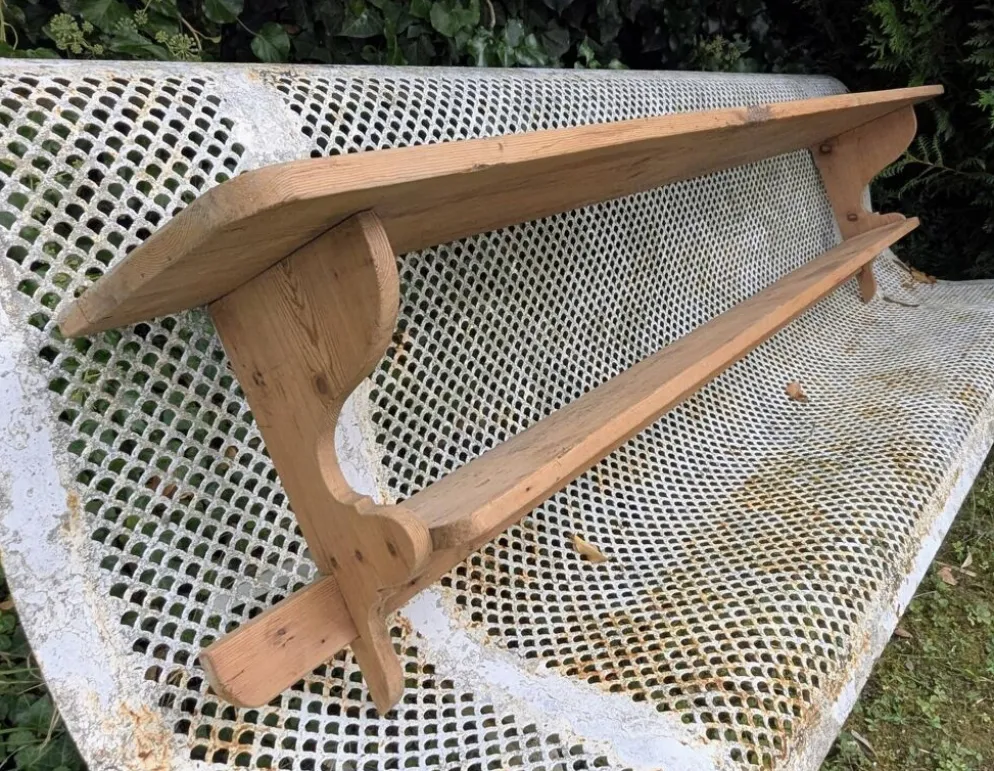 Ancienne Étagère Métier Bistro Cuisine Vaisselier Campagne 167 cm