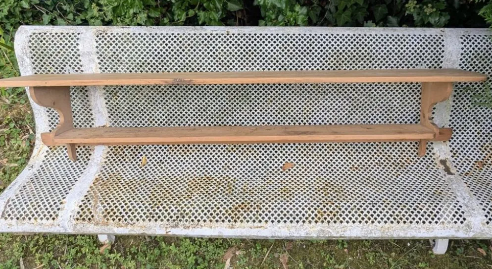 Ancienne Étagère Métier Bistro Cuisine Vaisselier Campagne 167 cm
