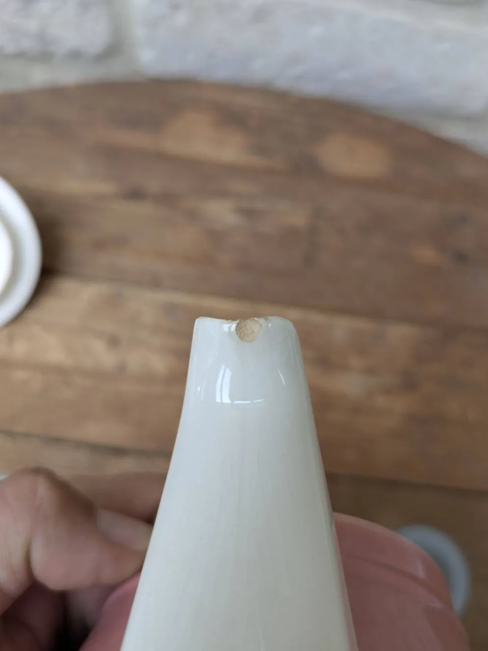 Ancienne théière rose et crème Villeroy & Boch Salam France