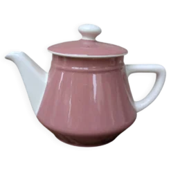 Ancienne théière rose et crème Villeroy & Boch Salam France