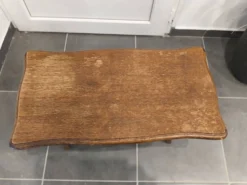 Ancienne travailleuse musicale en bois massif – Style Louis XV