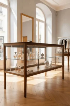 Ancienne vitrine de commerce