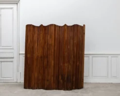 Ancien paravent vague en sapin, style Baumann 1930