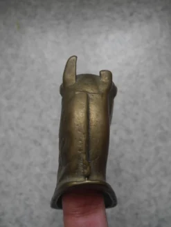 ancien patère laiton tête cheval déco vintage brass coat hook horse
