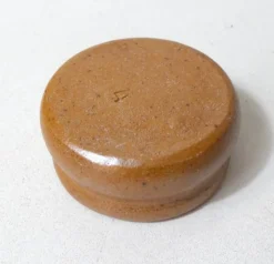 Ancien petit beurrier individuel en grès vintage
