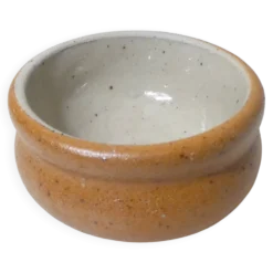Ancien petit beurrier individuel en grès vintage