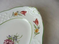 Ancien petit ravier, tulipe, en céramique, villeroy & boch