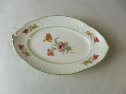 Ancien petit ravier, tulipe, en céramique, villeroy & boch