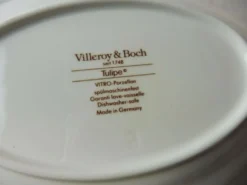 Ancien petit ravier, tulipe, en céramique, villeroy & boch