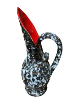 Ancien Pichet Pic Vallauris Années 50/60 – Écume de Mer & Rouge Flambo